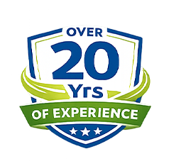 over 20yrs of Experience Badge